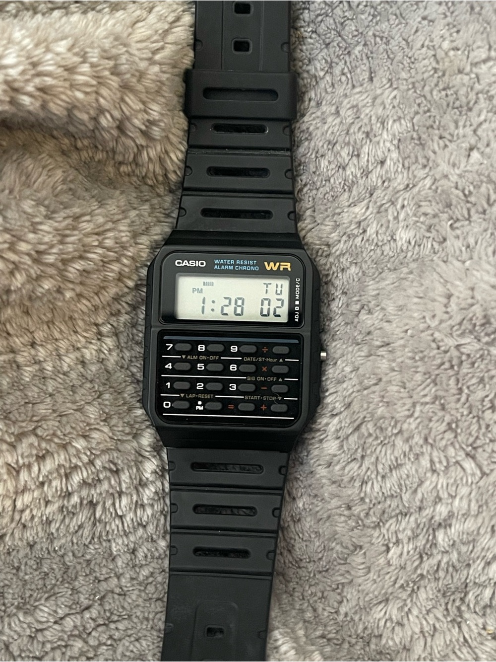 Casio Black Digital Calculator Watch